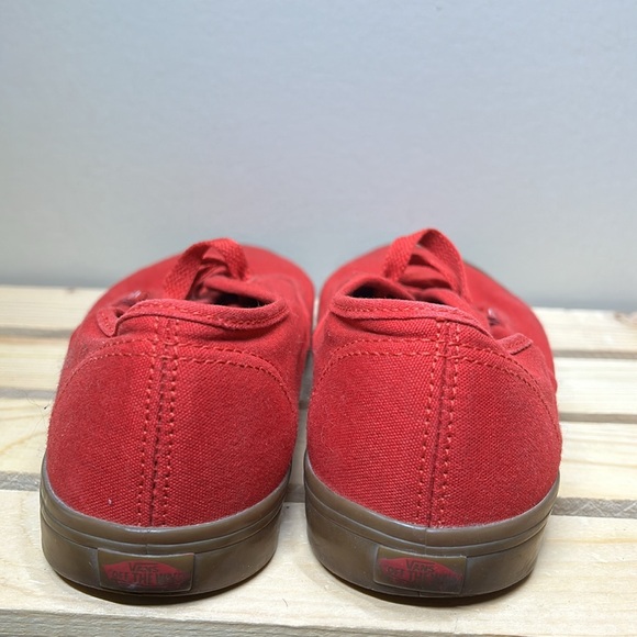 Vans Men’s size 4.5 Canvas/RED low top - Picture 4 of 5